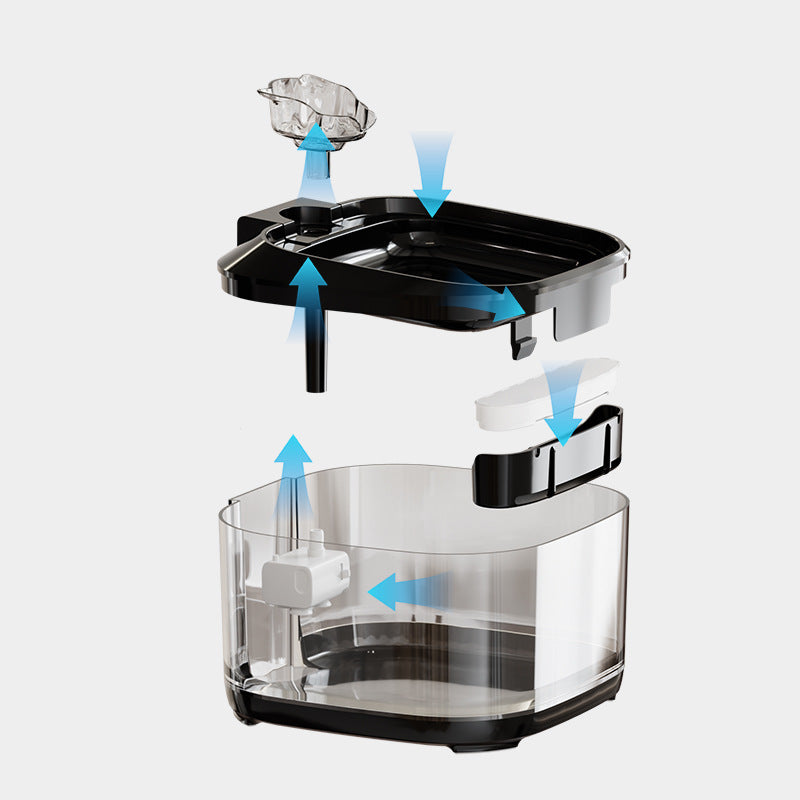 Smart Automatic Circulating Filtration Pet Water Fountain With A Large Capacity