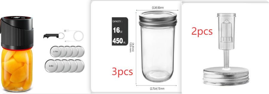 Electric Mason Jar Vacuum Machine Automatic Capper